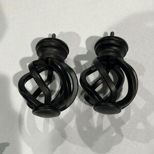 Curtain rod finials. Set of 2.